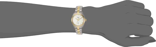 Vista 2 de Tissot Mujer PR 100 Reloj de vestir de acero inoxidable gris y oro amarillo T1012102203100