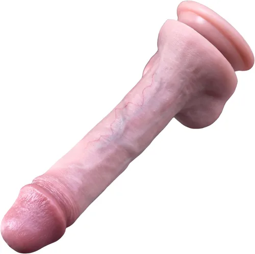 Vista 13 de Consoladores suaves realistas de 5.91 pulgadas para principiantes, consolador de silicona gruesa realista hecho a mano, pene suave con ventosa