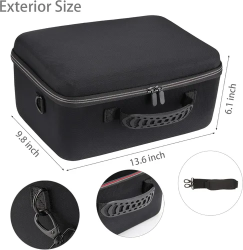 Vista 7 de Estuche rígido con insertos de espuma personalizables, funda rígida EVA resistente a los golpes para exteriores para drones pequeños, almacenamiento