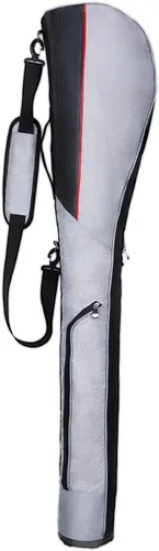Vista 8 de Estuche de viaje para palos de golf, bolsa plegable con base dura, para práctica de campo de práctica, ligera, bolsa de transporte para 7 clubes
