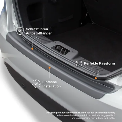 Vista 4 de Travall Protector compatible con BMW X4 M Sport (2018-actual) TBP1120P - Protector de parachoques de plástico
