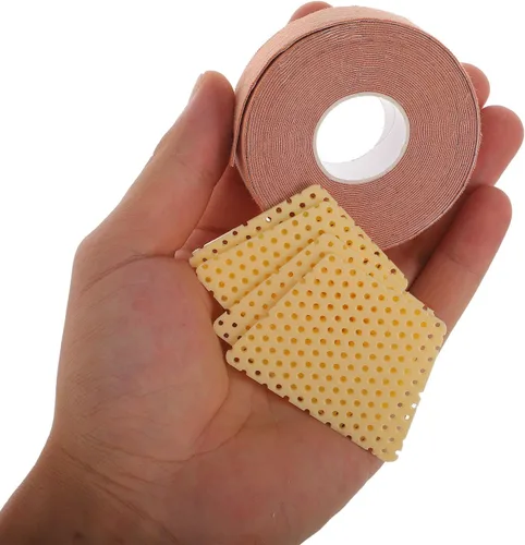 Vista 4 de Nasal Splints Protector for Rhinoplasty, Beige Trapezoid