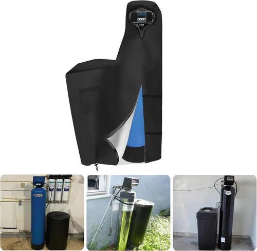 Vista 15 de Bitubi Chaqueta de neopreno suavizante de agua, suavizante de agua para exteriores y cubierta para tanque de filtro para evitar la sudoración