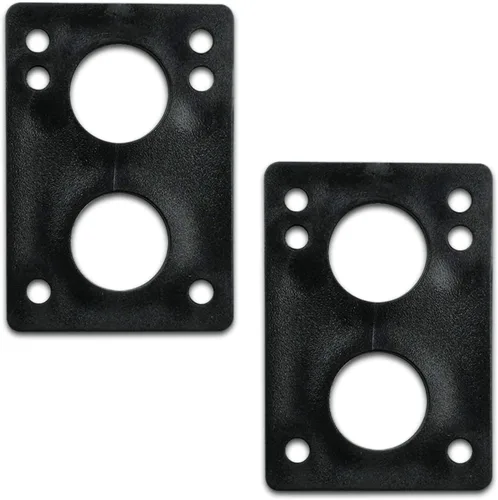 Vista 7 de Yocaher Longboard - Juego de ruedas para monopatín de 2.795 in + camiones negros de aluminio resistente de 7 pulgadas/7.087 in, rodamiento Azul bebé