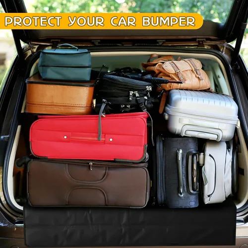 Vista 4 de Tinideya - Protector de parachoques trasero grande para autos, 36 x 25 pulgadas, protector de parachoques plegable, manta protectora para perros