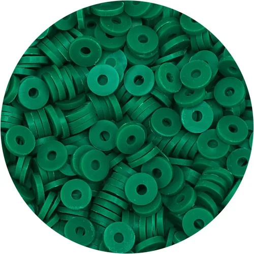 Vista 16 de Bundooraking - 2000 piezas de cuentas de arcilla negra (6 mm), cuentas Heishi para hacer joyas, pulseras y accesorios, paquete pequeño