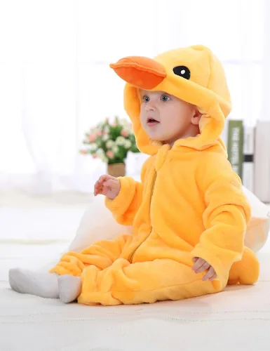 Vista 3 de COSLAND Disfraz unisex de franela para bebés y niños pequeños