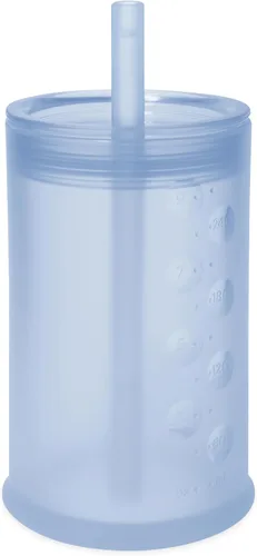 Vista 13 de Olababy Taza de entrenamiento de silicona con tapa con popote Taza para beber agua para bebés 6+ meses de bebé a 12-18 meses Taza para beber