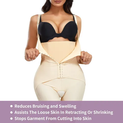 Vista 6 de YERKOAD Tabla de compresión abdominal de espuma Lipo 360 Lipo para después de la cirugía, liposucción abdominal, aplanando la recuperación lumbar