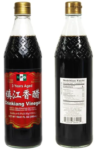 Vista 4 de NPG Vinagre Chinkiang 19.61 onzas líquidas y vino de cocina Shaoxing Premium 33.81 onzas líquidas