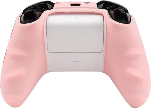 Vista 3 de RALAN - Funda protectora de silicona antideslizante para control de Xbox One, compatible con Xbox 1 inalámbricacon cable, con 2 bonitas tapas