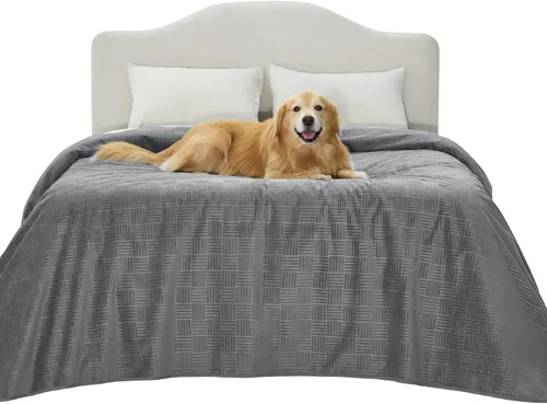 Vista 11 de Bedsure Funda de cama impermeable lavable para perros, manta impermeable para sofá y cama individual, protector ligero de muebles para mascotas