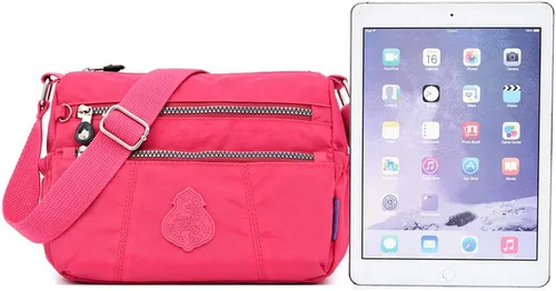 Vista 4 de MINTEGRA Bolso de hombro para mujer, bolso cruzado impermeable, bolso de viaje de nailon ligero