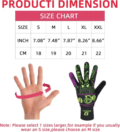 Vista 6 de Darevie Guantes de ciclismo, guantes de ciclismo para hombres y mujeres, con pantalla táctil, guantes de bicicleta de montaña con dedo completo