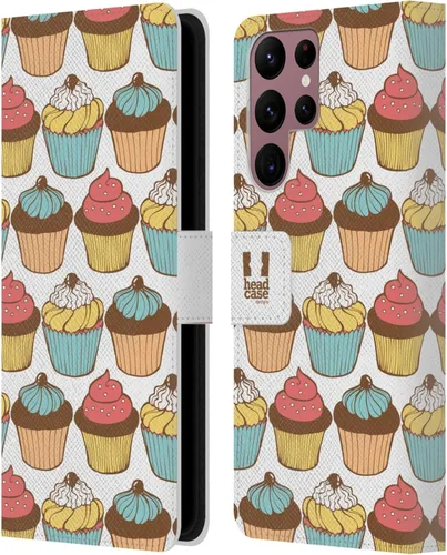 Vista 369 de Head Case Designs Assortment Cupcakes Happiness Leather Wallet Case Compatible with Samsung Galaxy A07 4G Surtido