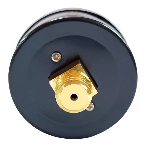Vista 3 de Beduan Medidor de presión de aire para compresor de aire 2 "Dial central de montaje trasero, 1/4" NPT, 0-100 Psi