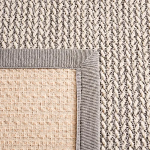 Vista 10 de SAFAVIEH Natural Fiber Collection NF475B - Alfombra para pasillo, 2 pies 6 pulgadas x 8 pies, beige, sisal y lana, diseño tejido con borde