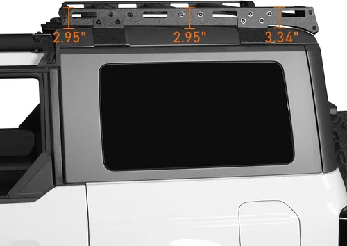 Vista 6 de Hooke Road Bronco - Barra transversal para cesta de carga trasera para Ford Bronco 2021-2026 de 4 puertas (excluye Bronco Sport)