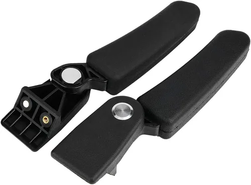 Vista 8 de Reposabrazos del pasajero de la motocicleta, 2 unids motocicleta pasajero trasero plegable superior caja caja de asiento trasero kit de reposabrazos