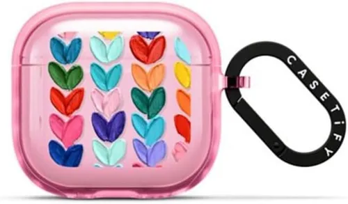 Vista 47 de CASETiFY Impact Airpods Pro (1ª/2ª) - Funda con anillo, color negro