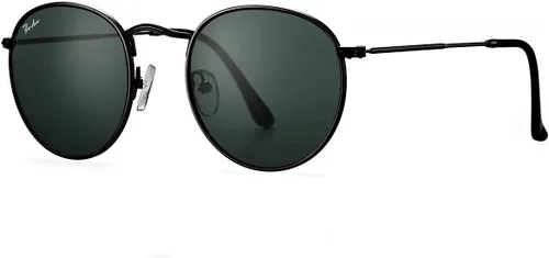 Vista 8 de Pro Acme Polarized Round Sunglasses Classic Retro Metal Frame