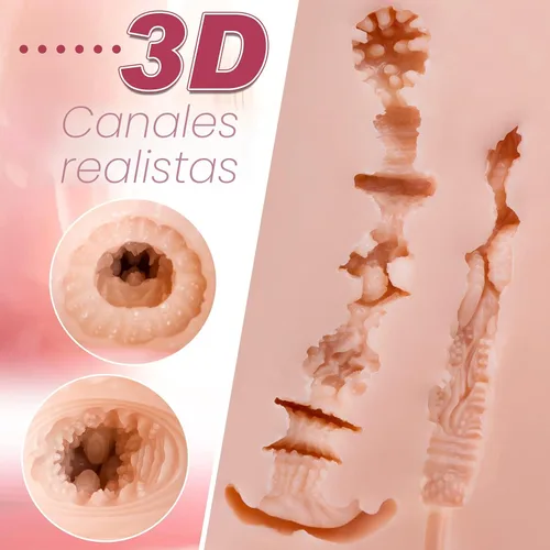Vista 4 de Juguetes sexuales para adultos, masturbador masculino de 4 libras, juguetes sexuales para hombres, muñeca sexual realista coño y culo, coños