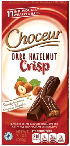 Vista 6 de Choceur Chocolate europeo suave y cremoso, 7.1 oz (7.05 oz de avellana oscura)