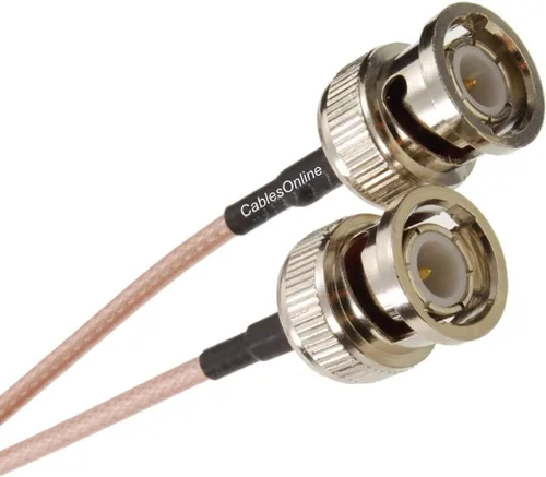 Vista 3 de CablesOnline, 10 pies BNC macho a BNC macho RG316 cable coaxial RF de baja pérdida, RF-BC110