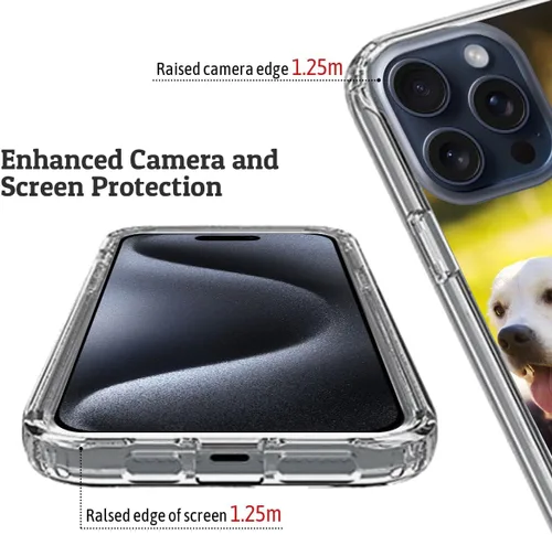 Vista 4 de Funda resistente personalizada para Apple iPhone 15, 14, 13, 12, 11 Pro Max Plus Mini XR X XS 8 7 SE [protector de pantalla de vidrio templado]