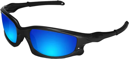 Vista 2 de Lentes de repuesto polarizadas antidecoloración antideslumbrantes de 0.472 in para gafas de sol Oakley Split Jacket (Armor Black & Ocean Blue)