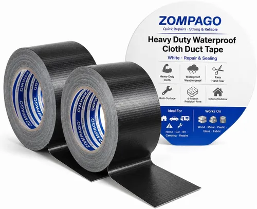 Vista 12 de Reparación de cinta adhesiva impermeable resistente al agua, 1.8 Negro