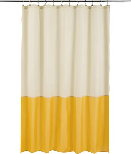 Vista 32 de ALYVIA SPRING Forro de Cortina de Ducha de Tela Extra Largo Impermeable - 72" x 96", Suave y Ligero Cortina de Ducha X-Larga con 3 Imanes, Lavable a