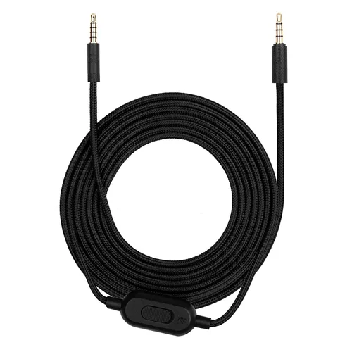 Vista 6 de weishan Cable de repuesto para auriculares Logitech G Pro, G Pro X, Logitech G433, G233 cable auxiliar de sonido para auriculares con controlador