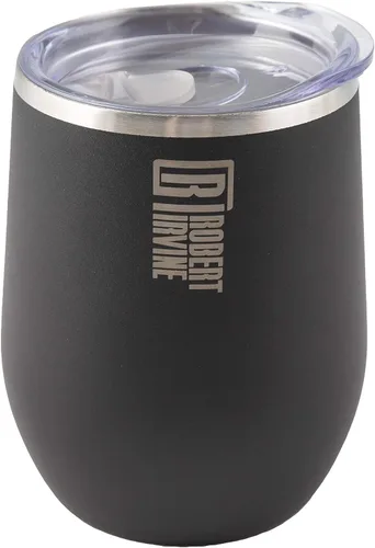 Vista 4 de Robert Irvine - Vaso térmico para vino negro de 12 onzas, juego de 2