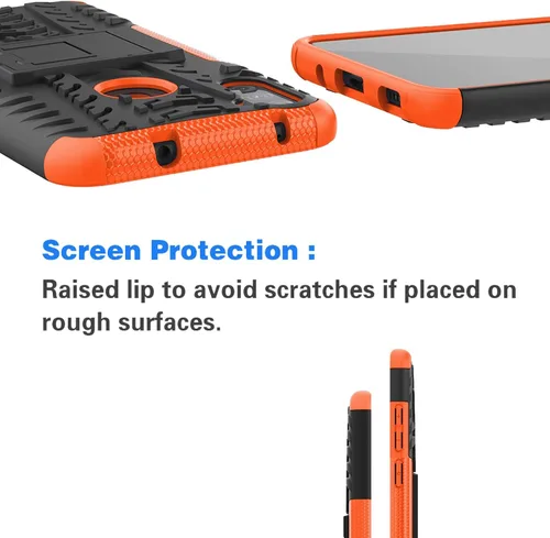 Vista 6 de Asuwish Funda de teléfono para Samsung Galaxy A11/M11 con protector de pantalla de vidrio templado y soporte delgado, funda protectora híbrida