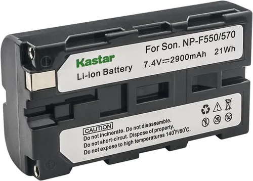 Vista 2 de Kastar Paquete de 3 baterías NP-F550 / NP-F570 y cargador de pared CA de repuesto para COB 200d S 200 vatios luz diurna, COB 200x S 200 vatios