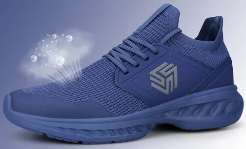 Vista 7 de Giniros Zapatos para Caminar Sin Cordones para Hombre Zapatos para Correr Antideslizantes Zapatos de Entrenamiento Transpirables Zapatillas Ligeras