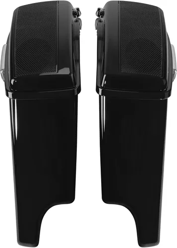 Vista 3 de TCT-MOTORPARTS Alforjas rígidas extendidas de 5 pulgadas x 7 pulgadas para bocinas Harley 2014-2024 Touring Road King, Road Glide, Street Glide