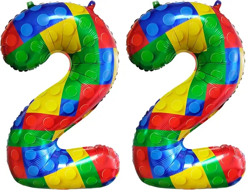 Vista 26 de Globo grande de 32 pulgadas de bloque de construcción número 0 globo grande