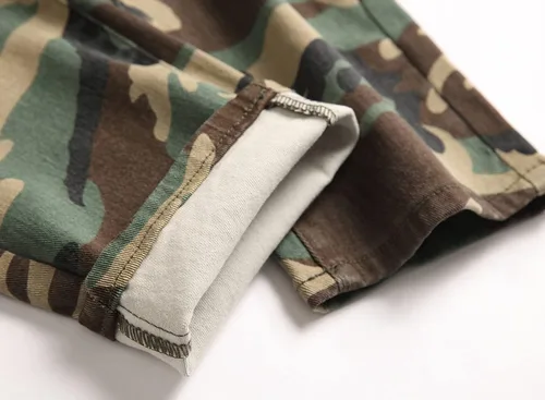 Vista 6 de Fredd Marshall - Pantalones de mezclilla ajustados para hombres, son elásticos y de diseño rasgado