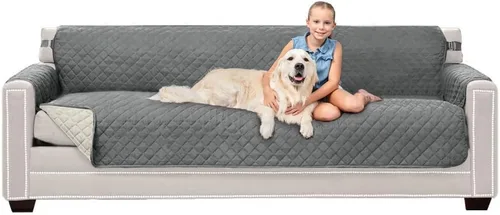 Vista 71 de Sofa Shield - Funda para sofá Loveseat con correa patentada, protector de cojín, funda reversible diseñada en EE. UU. resistente a manchas