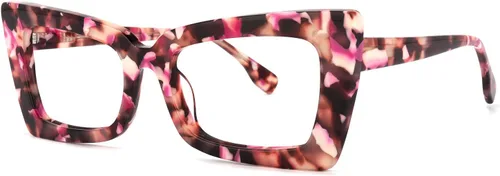 Vista 2 de Zeelool Newell VFP0236 - Lentes rectangulares retro con bloqueo de luz azul para mujer