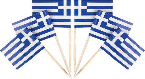 Vista 47 de QQSD Bandera de Albania palillo de dientes Albania Pequeña Bandera para cupcakes, 100