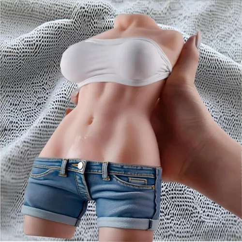 Vista 6 de Muñecas sexuales realistas de 66 libras/5.18 pies, torso masturbador masculino con pechos de 32 pulgadas y culo redondo alegre de 31.5 pulgadas