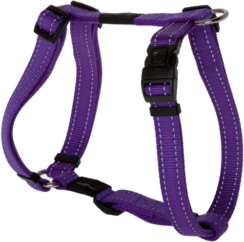 Vista 6 de Arnés reflectante ajustable para perros grandes; collar y correa a juego disponibles, rojo