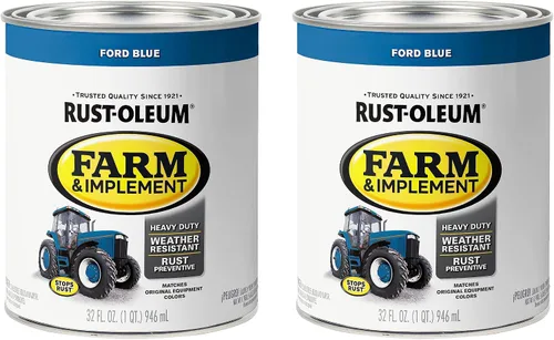Vista 92 de Rust-Oleum Farm & Implement 280176 - Pintura esmaltada, galón, naranja (Allis Chalmers Orange)