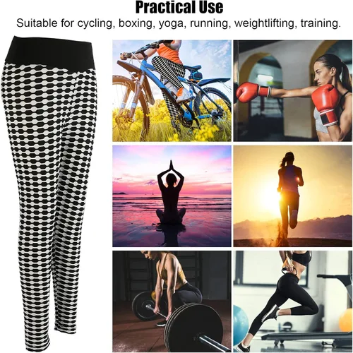 Vista 7 de Betued Yoga Pants, Womens Leggings, Butt Lifting Elastic High Waisted Tummy Control Yoga Pants Women Leggings Black and Whit