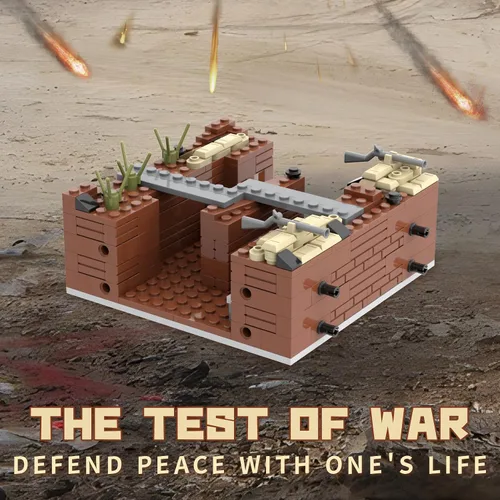 Vista 7 de WW2 Charge Point - Juego de bloques de construcción militares (221 piezas) adecuado para acción militar, minifiguras de combate, escenarios