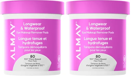 Vista 14 de Almay Almohadillas removedoras de maquillaje de ojos de larga duración e impermeables, 80 unidades (el embalaje puede variar)