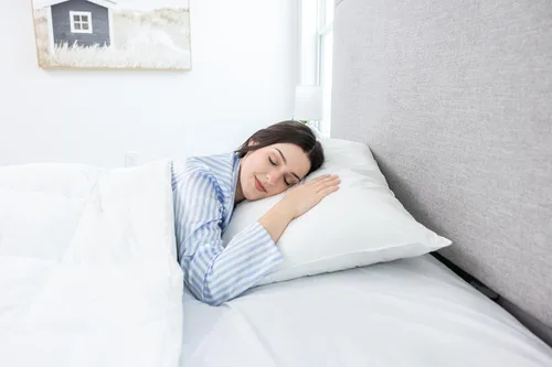 Vista 3 de 100% algodón, a prueba de plumas, protector de almohada, reduce los golpes con fundas hipoalergénicas, transpirables, lavables a máquina